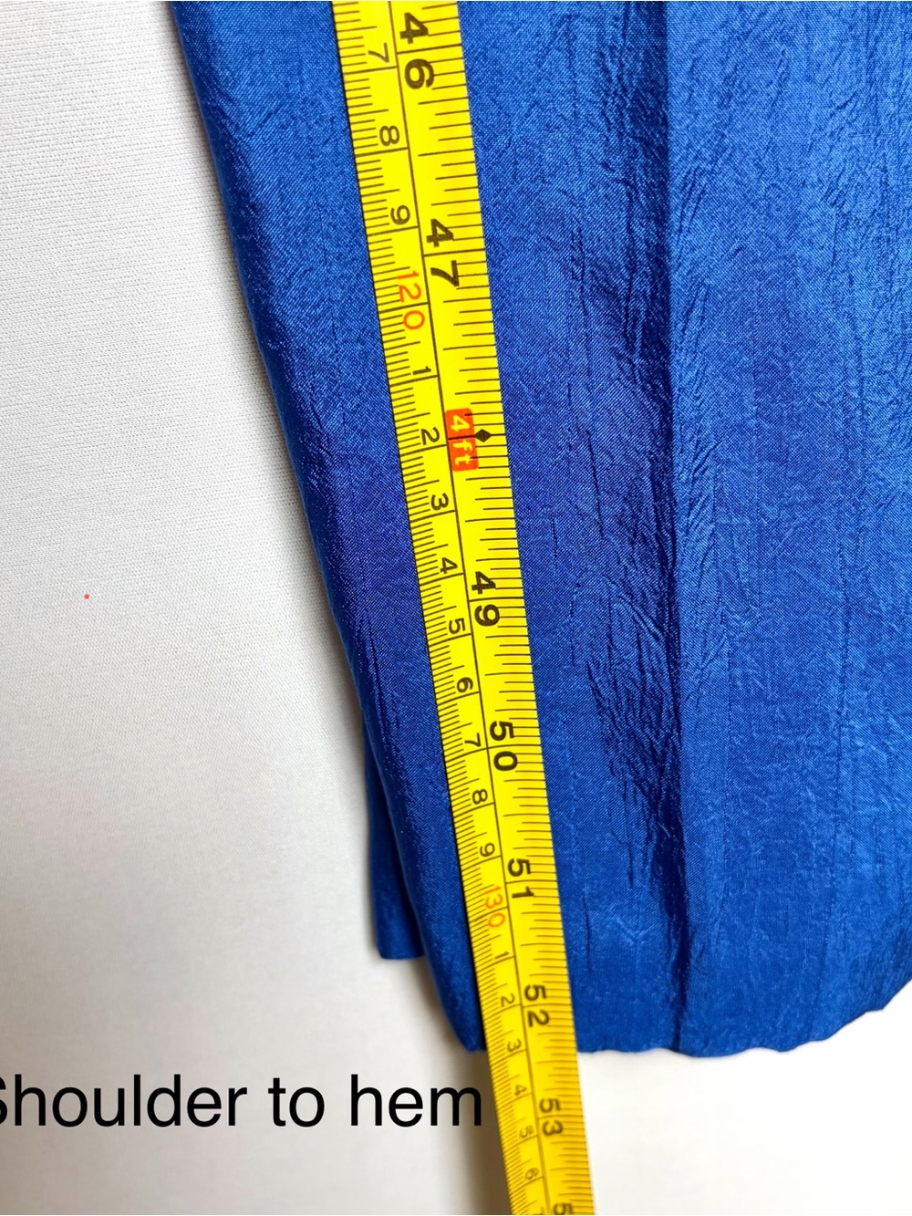 VTG 80s Joan Walters Parachute Jumpsuit Size 4 Petite Cobalt Blue Western NOS - Picture 13 of 16